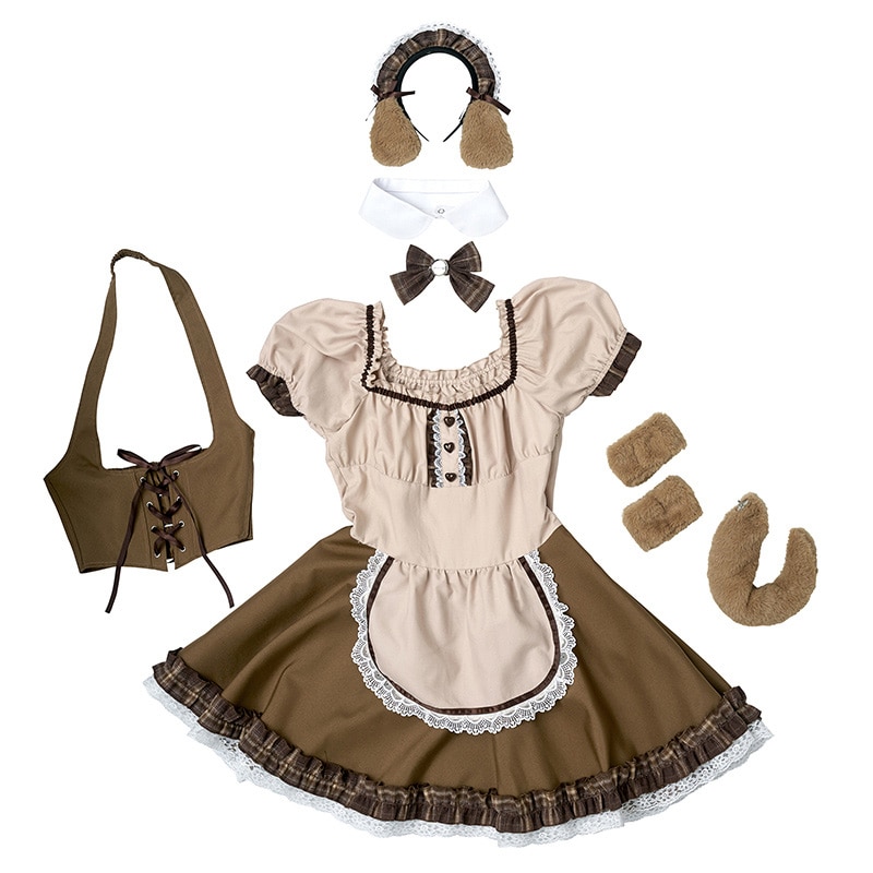 クリアストーン コスチューム　マイフェイヴ　篠原みなみ  イヌ派モカメイド 1セット（ご注文単位1セット）【直送品】