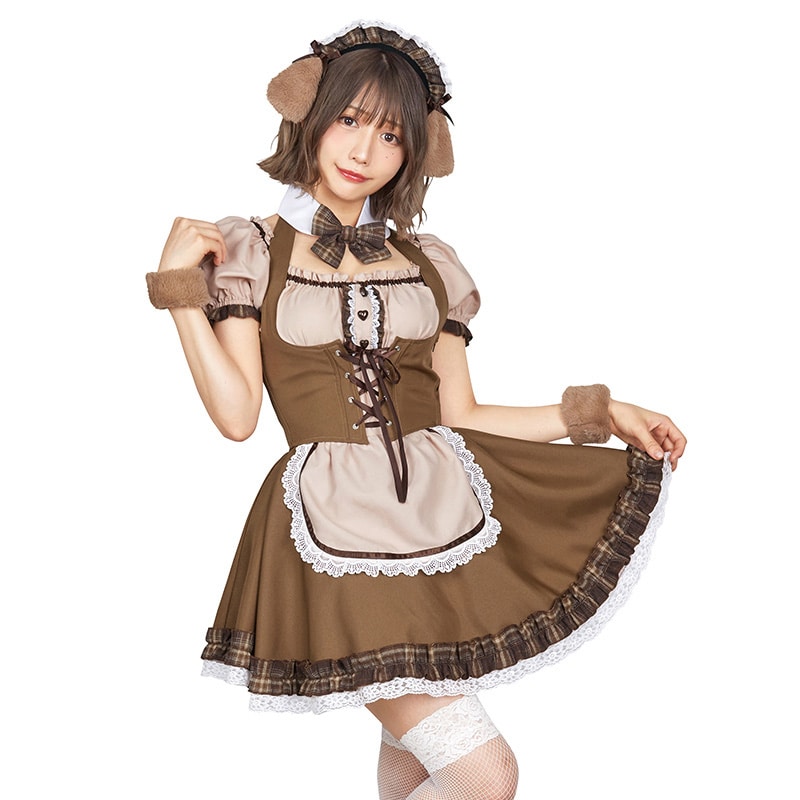 クリアストーン コスチューム　マイフェイヴ　篠原みなみ  イヌ派モカメイド 1セット（ご注文単位1セット）【直送品】