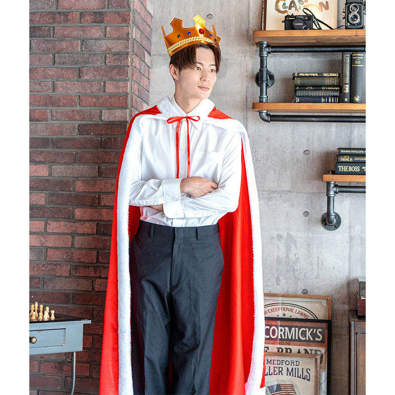 クリアストーン コスチューム　MENコス　王様 フリーサイズ  1個（ご注文単位1個）【直送品】