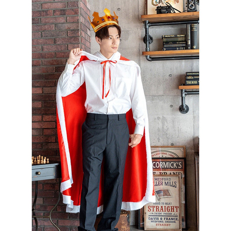 クリアストーン コスチューム　MENコス　王様 フリーサイズ  1個（ご注文単位1個）【直送品】