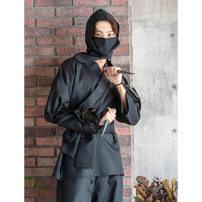 クリアストーン コスチューム MENコス 黒忍者 フリーサイズ 1個(ご注文単位1個)【直送品】