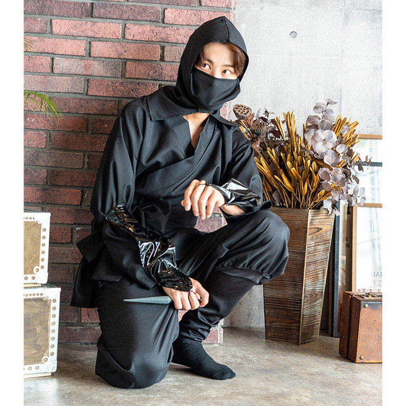 クリアストーン コスチューム MENコス 黒忍者 フリーサイズ 1個(ご注文単位1個)【直送品】