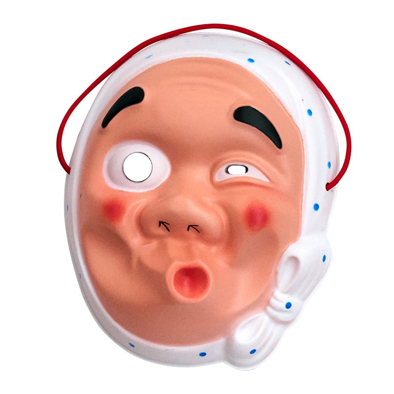 クリアストーン 和風お面 ひょっとこ  1個（ご注文単位1個）【直送品】