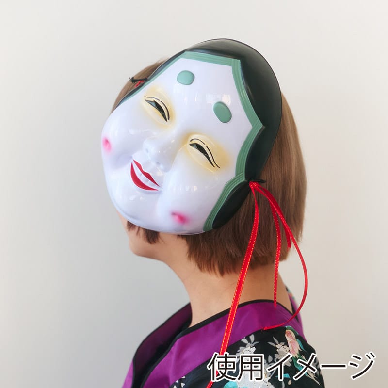 クリアストーン 和風お面 おかめ  1個（ご注文単位1個）【直送品】