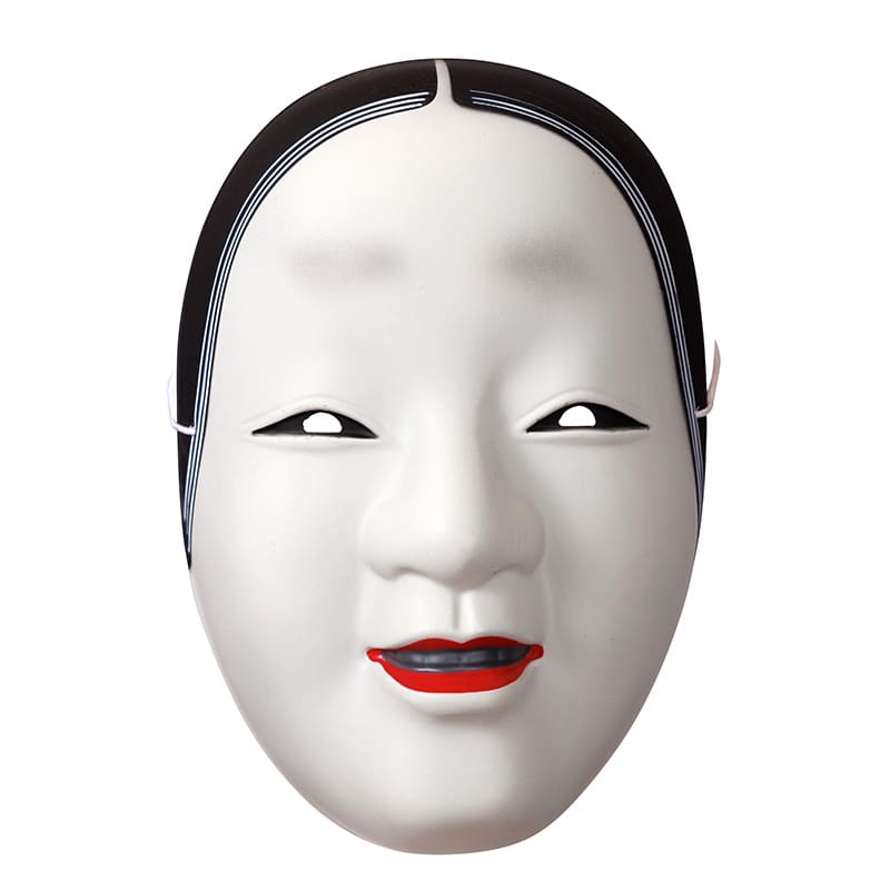 クリアストーン 和風お面 小面  1個（ご注文単位1個）【直送品】