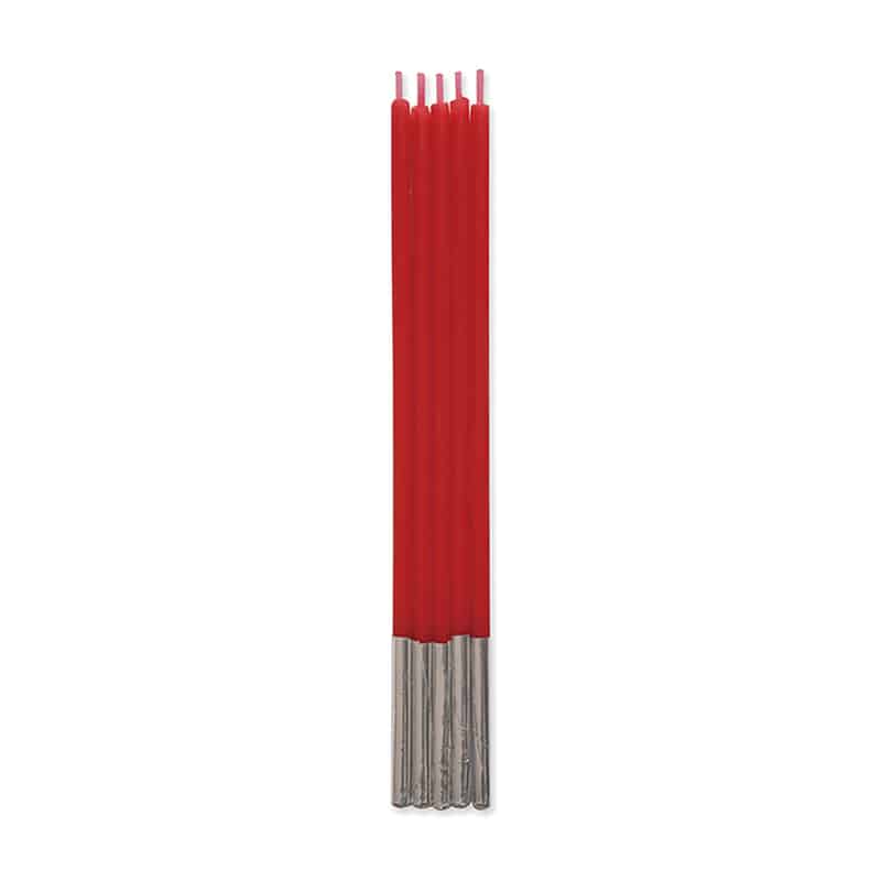 ユウキ パーティーキャンドル S-5 レッド 5本パック 136307 200セット/袋（ご注文単位1袋）【直送品】