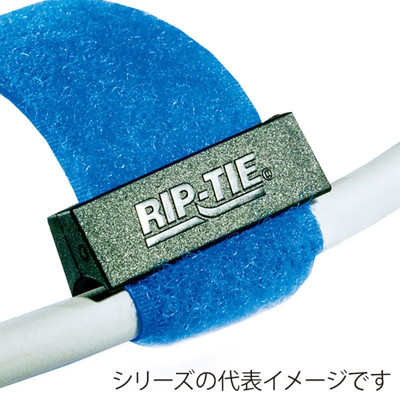 RIP-TIE リップロックケーブルラップ 25.4mm幅 165.1mm 黄 100本 RLH-065-100-Y 1個（ご注文単位1個）【直送品】