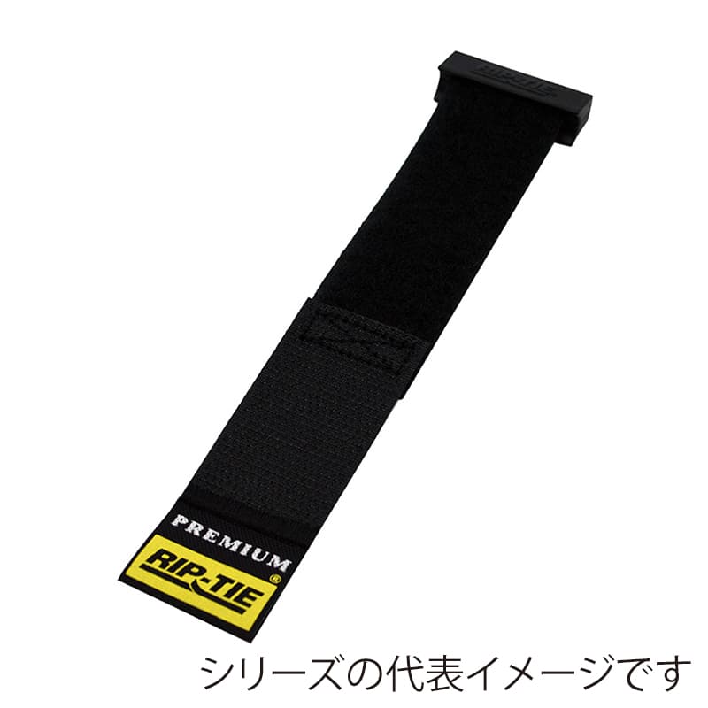 RIP-TIE リップロックケーブルラップ 25.4mm幅 368.3mm 黒 10本 RLH-145-010-BK 1個（ご注文単位1個）【直送品】