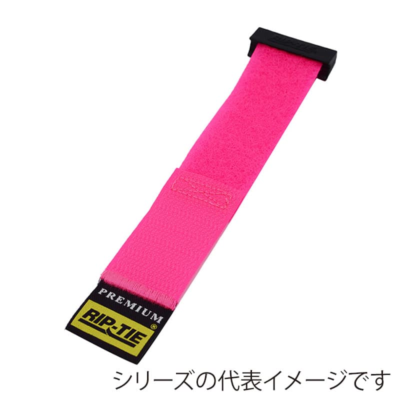 RIP-TIE リップロックケーブルラップ 25.4mm幅 546.1mm ネオンピンク 1本 RLH-215-1PK-NP 1個（ご注文単位1個）【直送品】
