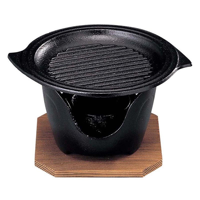 SN　グリル丸型　卓上焼ミニ皿セット　15cm   1個（ご注文単位1個）【直送品】