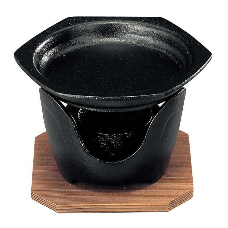 SN 六角型 卓上焼ミニ皿セット 1個(ご注文単位1個)【直送品】