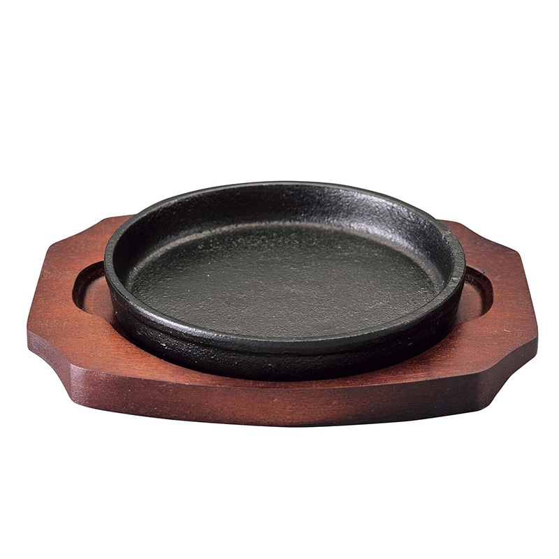 SN 鉄 ギョーザ皿 丸 1個(ご注文単位1個)【直送品】