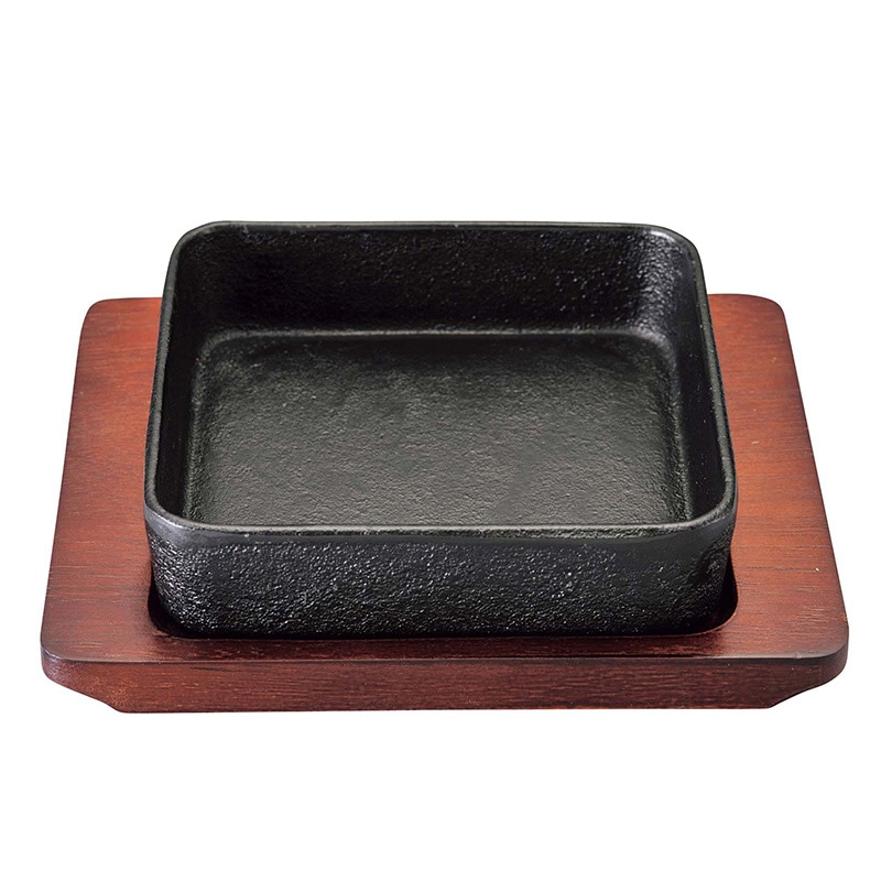 SN 鉄 ひとり鍋 角 1個(ご注文単位1個)【直送品】