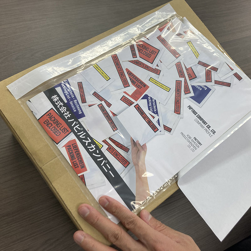 パピルスカンパニー 伝票袋 デリバリーパック A4サイズ用 PA-004T 1束(ご注文単位10束)【直送品】