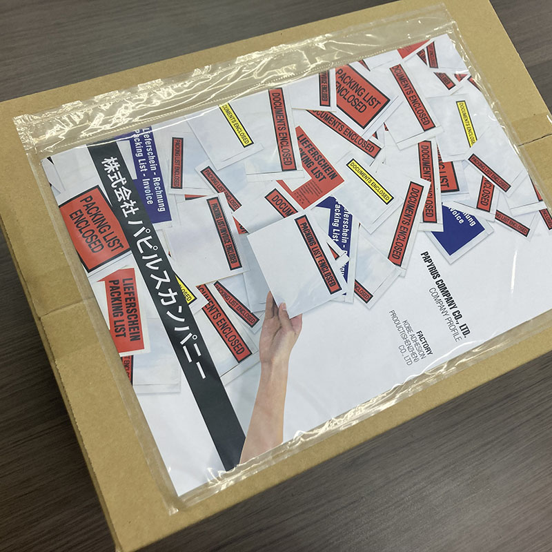 パピルスカンパニー 伝票袋 デリバリーパック A4サイズ用 PA-004T 1束(ご注文単位10束)【直送品】