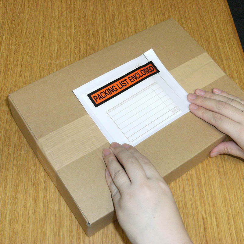 パピルスカンパニー 伝票袋 デリバリーパック PACKING LIST A7サイズ PA-019T 1束(ご注文単位20束)【直送品】