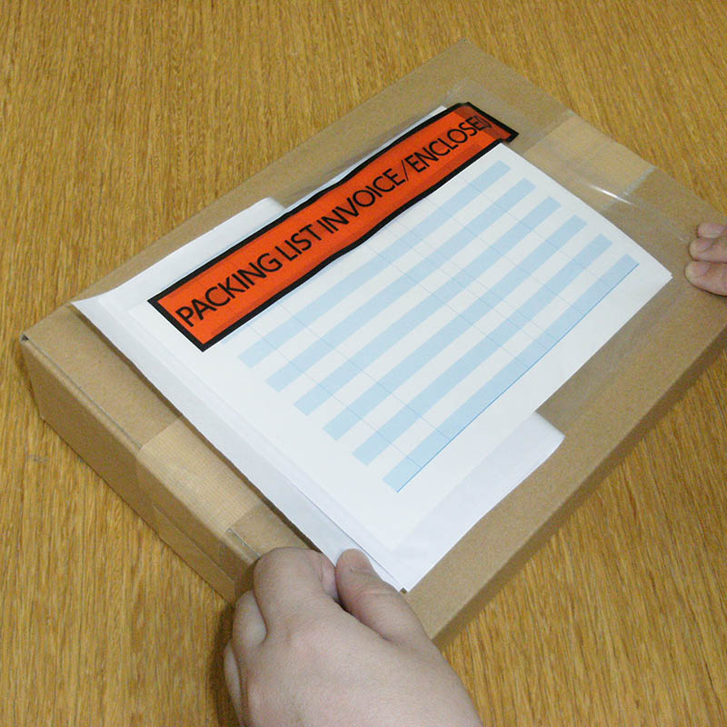 パピルスカンパニー 伝票袋 デリバリーパック PACKING LIST A5サイズ PA-020T 1束(ご注文単位10束)【直送品】