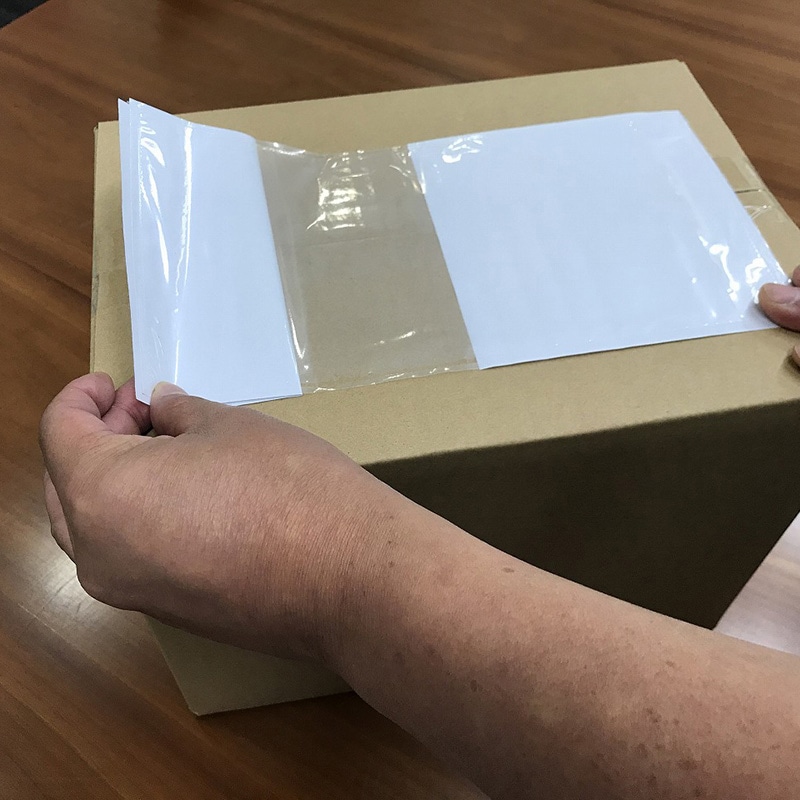 パピルスカンパニー 伝票袋　デリバリーパック 4方溶着タイプ　上PEスリット　長3 PA-054T 1束（ご注文単位20束）【直送品】