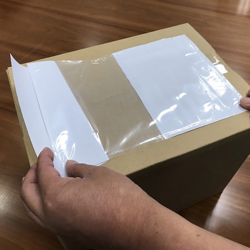 パピルスカンパニー 伝票袋 デリバリーパック 4方溶着タイプ 上PEスリット A5 PA-055T 1束(ご注文単位10束)【直送品】