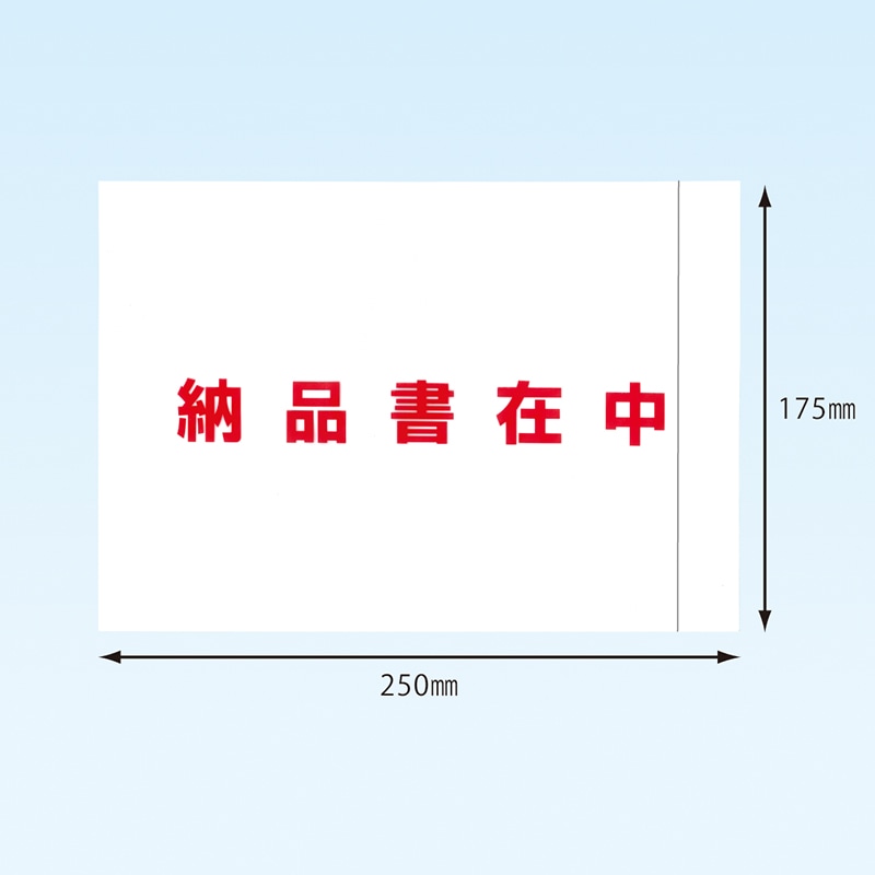 パピルスカンパニー 伝票袋 デリバリーパック 完全密封タイプ 全面糊 透明 納品書在中 A5用 PA-066T 1束（ご注文単位10束）【直送品】