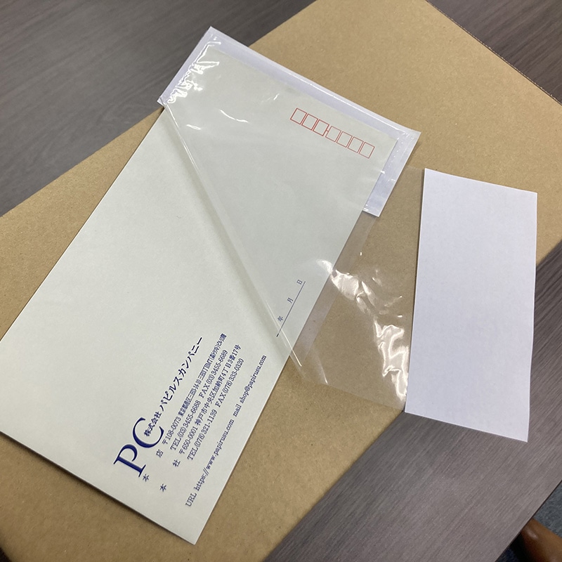 パピルスカンパニー 伝票袋 デリバリーパック ONE PIECE 長3 PA-152 1束(ご注文単位20束)【直送品】