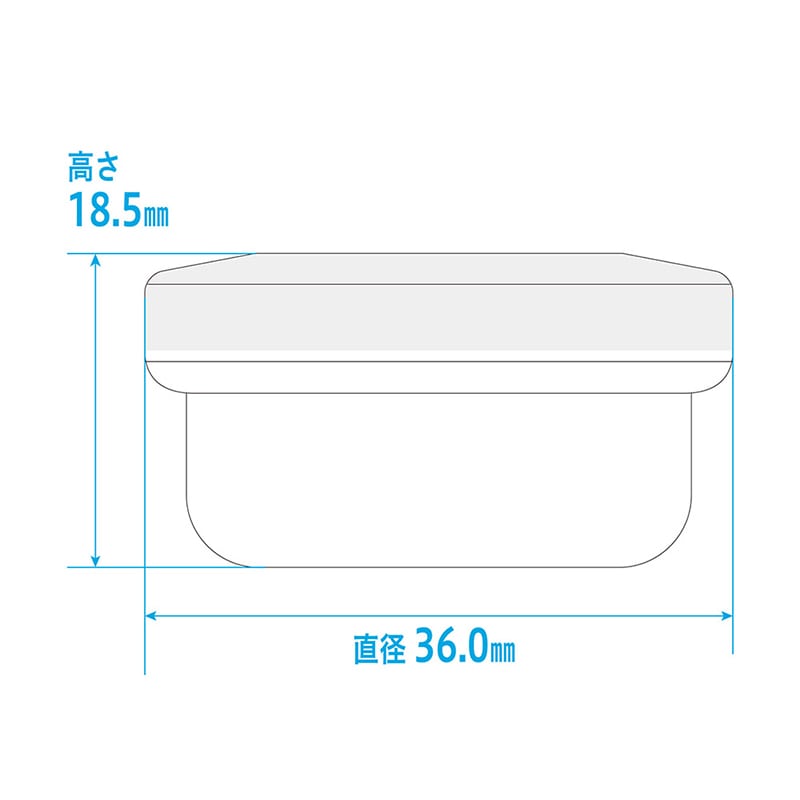 金鵄製作所 タマプリント深型壷 10ml クリームキャップ 50個/袋(ご注文単位1袋)【直送品】