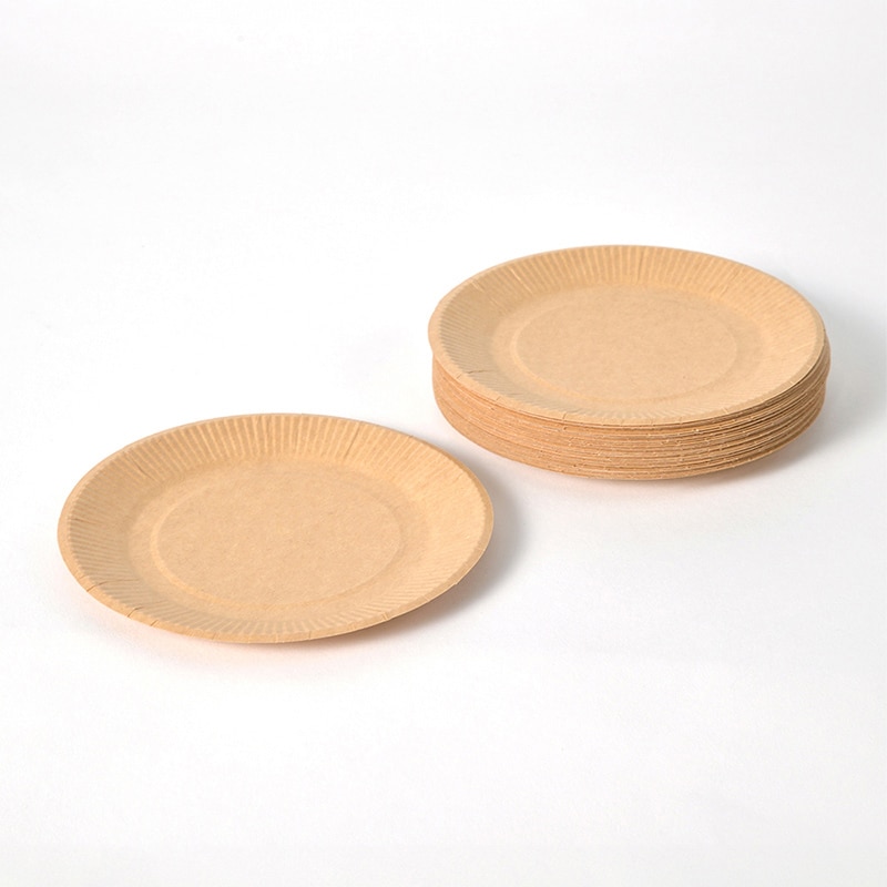 ストリックスデザイン 未晒ペーパープレート 15cm 50枚入 SD-103A 1束（ご注文単位48束）【直送品】