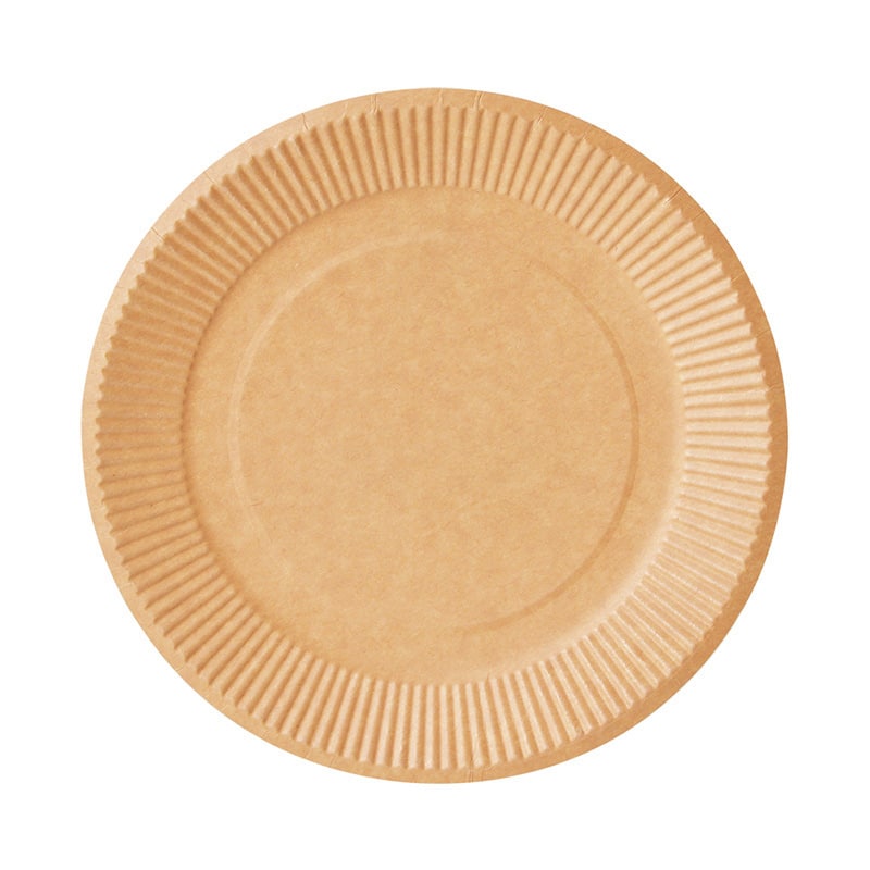 ストリックスデザイン 未晒ペーパープレート 18cm 50枚入 SD-104A 1束（ご注文単位48束）【直送品】