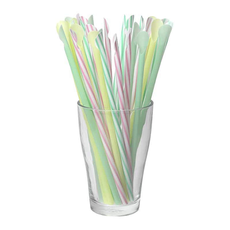 ストリックスデザイン 植物由来原料配合 スプーンストロー 30本入 SD-152 1束（ご注文単位150束）【直送品】