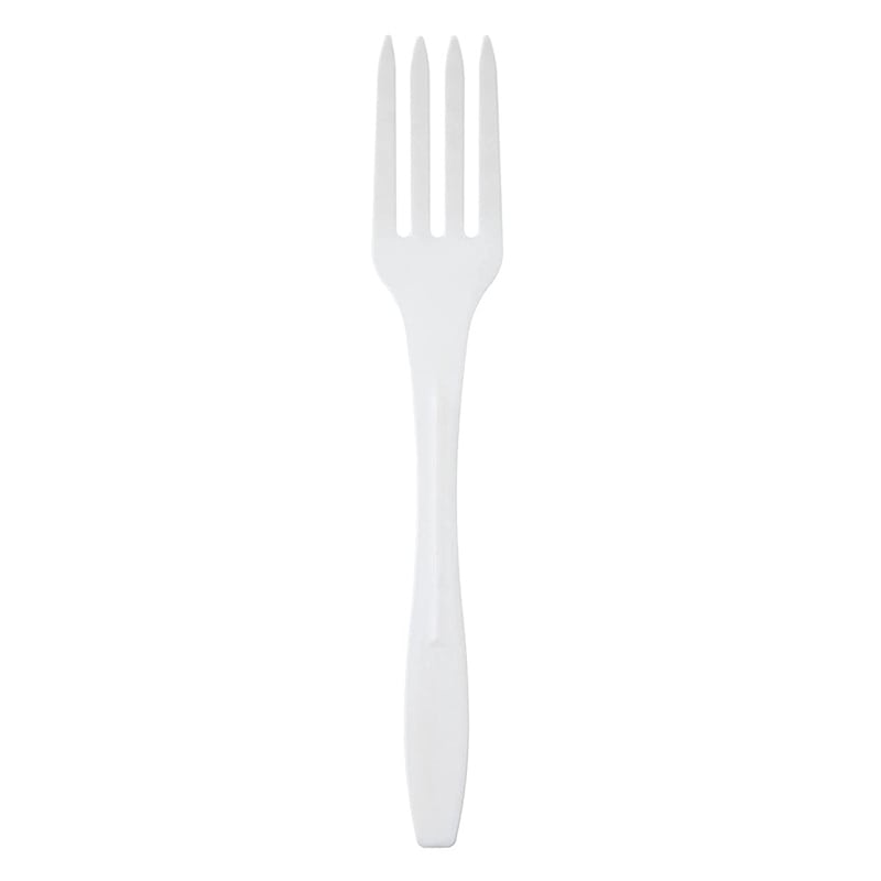 ストリックスデザイン バイオマスプラフォーク ホワイト 100本入 SD-174 1袋(ご注文単位30袋)【直送品】