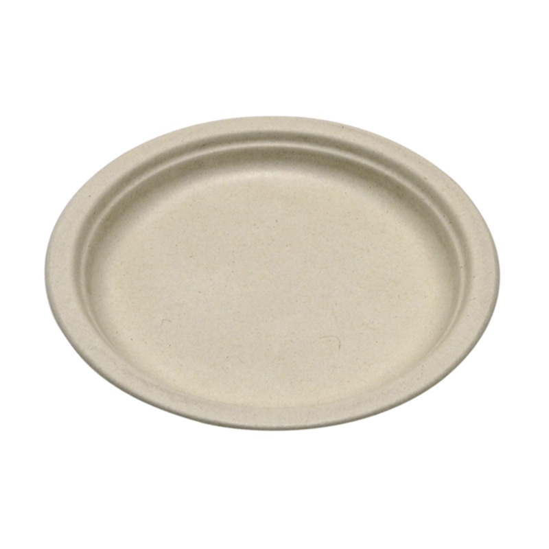 ストリックスデザイン 未晒しバガスモールドプレート 18cm 50枚入 SD-718 1袋(ご注文単位36袋)【直送品】