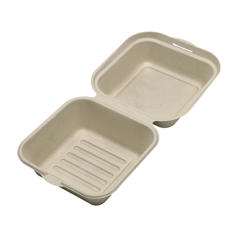 ストリックスデザイン 未晒しバガスモールド フードパック スクエア 25枚入 SD-725 1袋(ご注文単位40袋)【直送品】