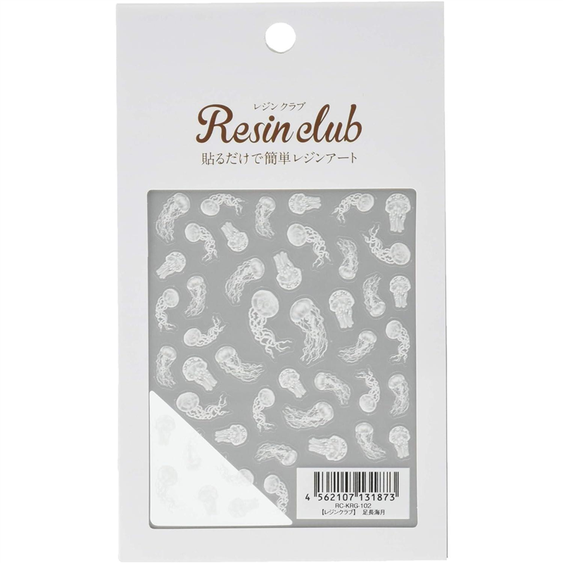 レジンクラブ 足長海月 UVレジン用シールパーツ RC-KRG-102 1枚（ご注文単位1枚）【直送品】