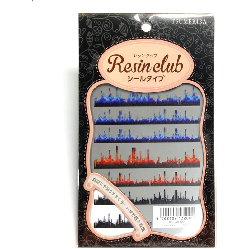 レジンクラブ コンビナート 両面 UVレジン用シールパーツ RC-CSH-102 1枚（ご注文単位1枚）【直送品】