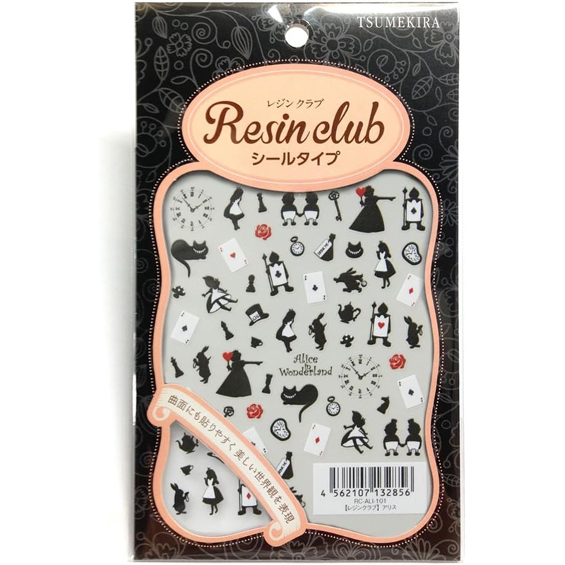 レジンクラブ アリス 両面 UVレジン用シールパーツ RC-ALI-101 1枚（ご注文単位1枚）【直送品】