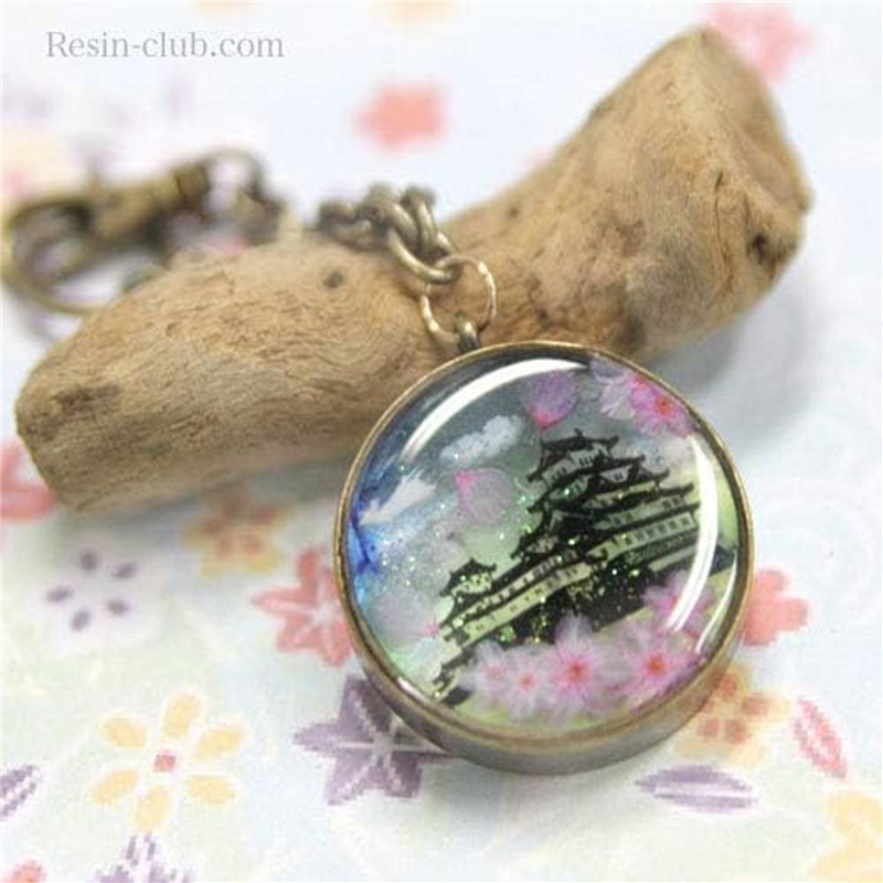 レジンクラブ 日本の城シルエット 両面 UVレジン用シールパーツ RC-SHR-201 1枚(ご注文単位1枚)【直送品】