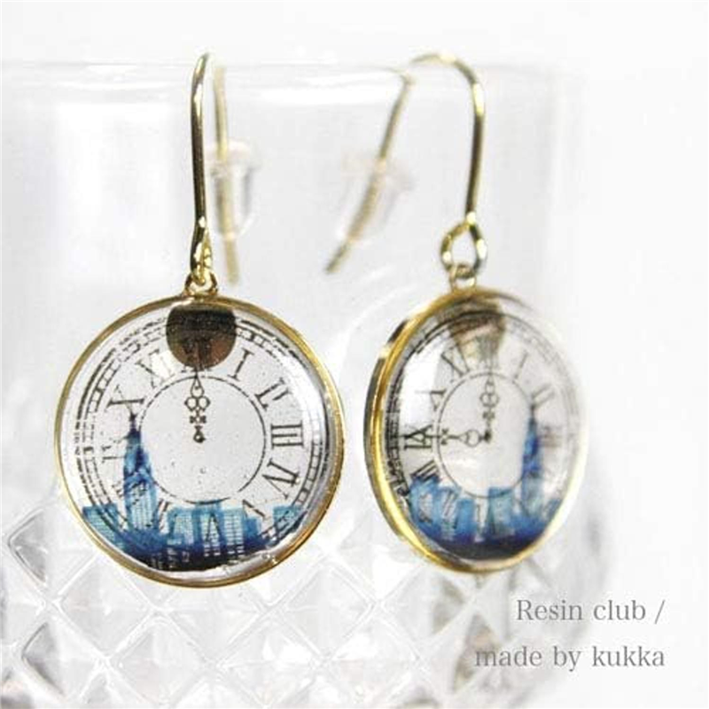 レジンクラブ 時計文字盤 ブラック UVレジン用シールパーツ RC-CLF-102 1枚(ご注文単位1枚)【直送品】