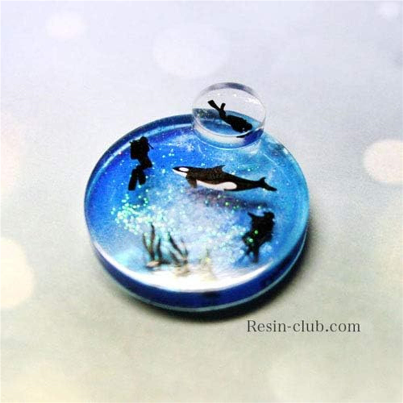 レジンクラブ ダイバーシルエット 両面 UVレジン用シールパーツ RC-DIV-101 1枚(ご注文単位1枚)【直送品】