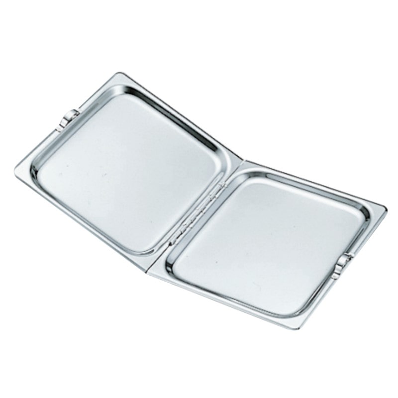 >スギコ産業 18-8 ホテルパン用 2ツ割ヒンジ付カバー 1/1用 H20mm SA0234-SH-2014 1個(ご注文単位1個)【直送品】