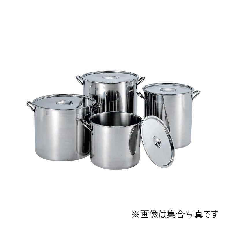 スギコ産業 18-8 ストックポット φ310×H204mm SA0593-SH-2023-15 1個(ご注文単位1個)【直送品】
