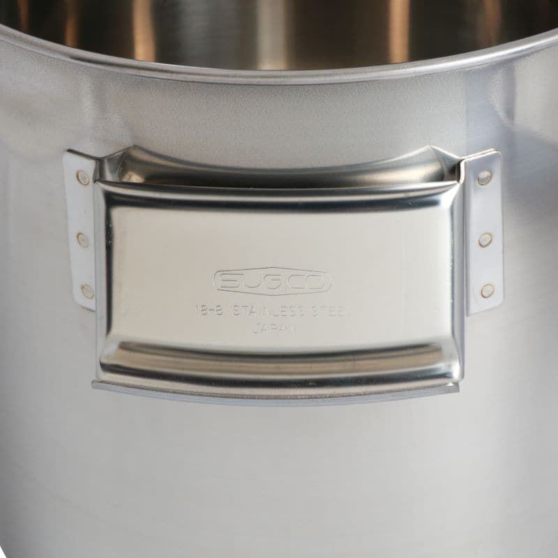 スギコ産業 18-8深型キッチンポット 目盛付 手付 70L SA0679-SH-4645 1個(ご注文単位1個)【直送品】