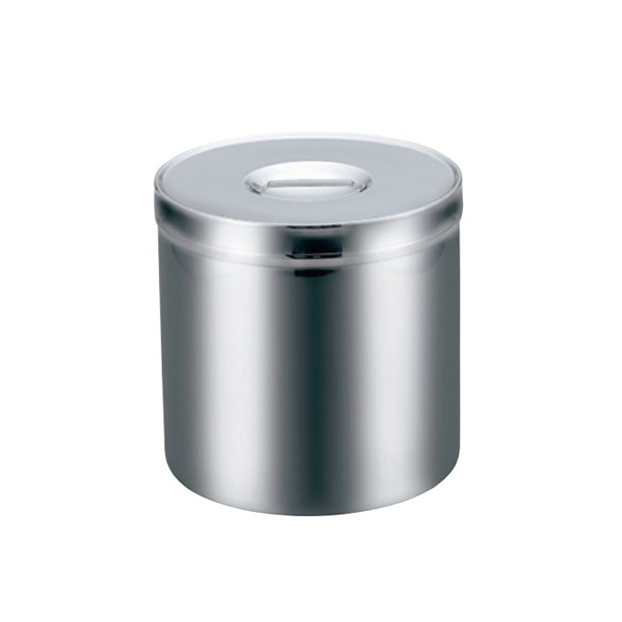 スギコ産業 18-8 キャニスター 蓋付 4.3L ST0030-SH-515 1個（ご注文単位1個）【直送品】