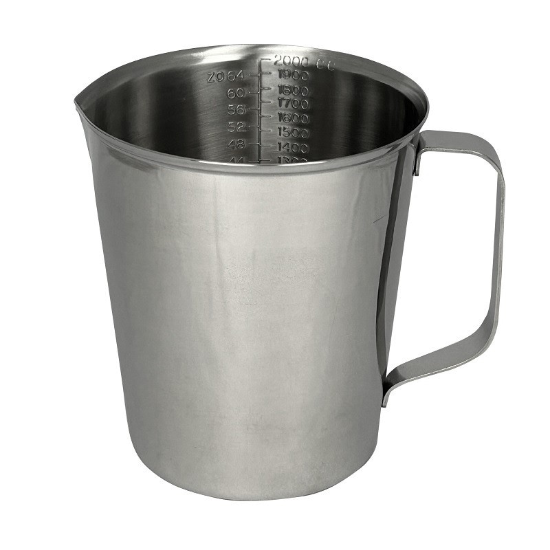 スギコ産業 18-8 計量カップ ビーカー 1890cc SA0893-SH-521-64 1個（ご注文単位1個）【直送品】