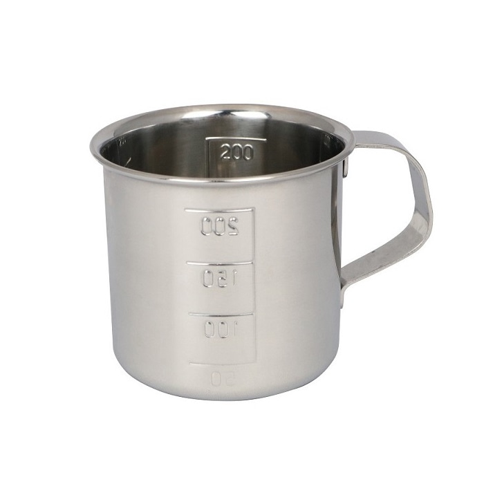 スギコ産業 18-8 計量水マス 口無 200cc SA2173-SH-632 1個（ご注文単位1個）【直送品】