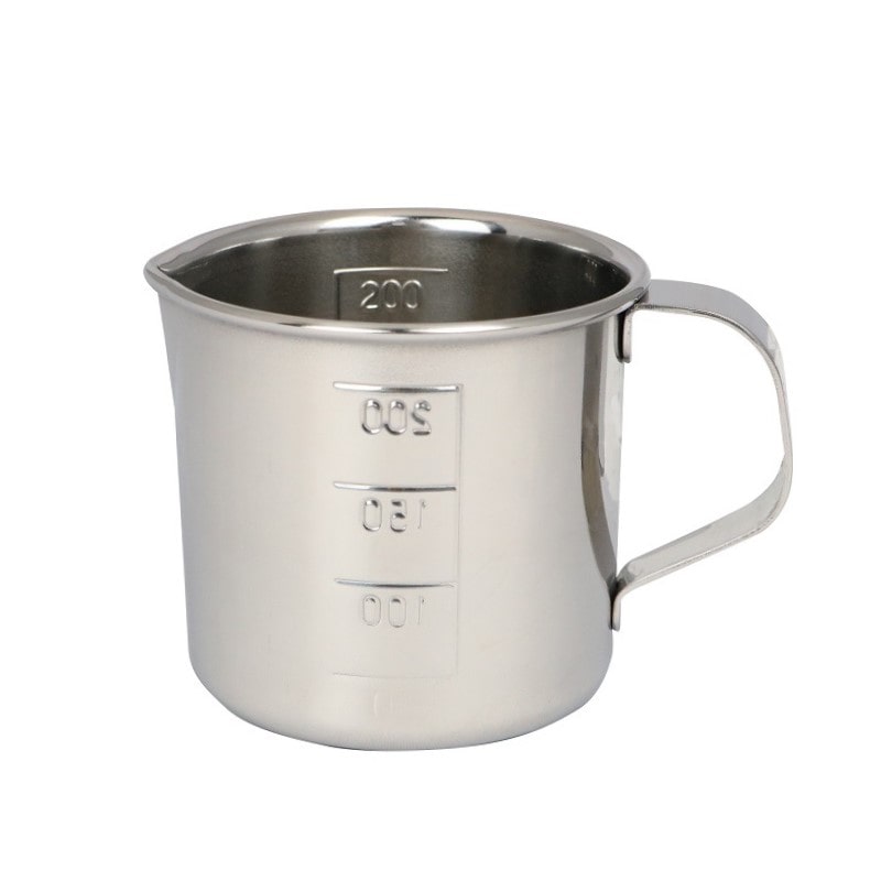 スギコ産業 18-8 計量水マス 口付 200cc SA2172-SH-632M 1個（ご注文単位1個）【直送品】