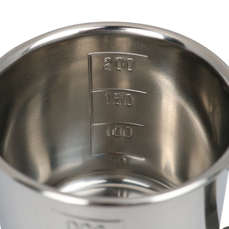 スギコ産業 18-8 計量水マス 口付 200cc SA2172-SH-632M 1個（ご注文単位1個）【直送品】