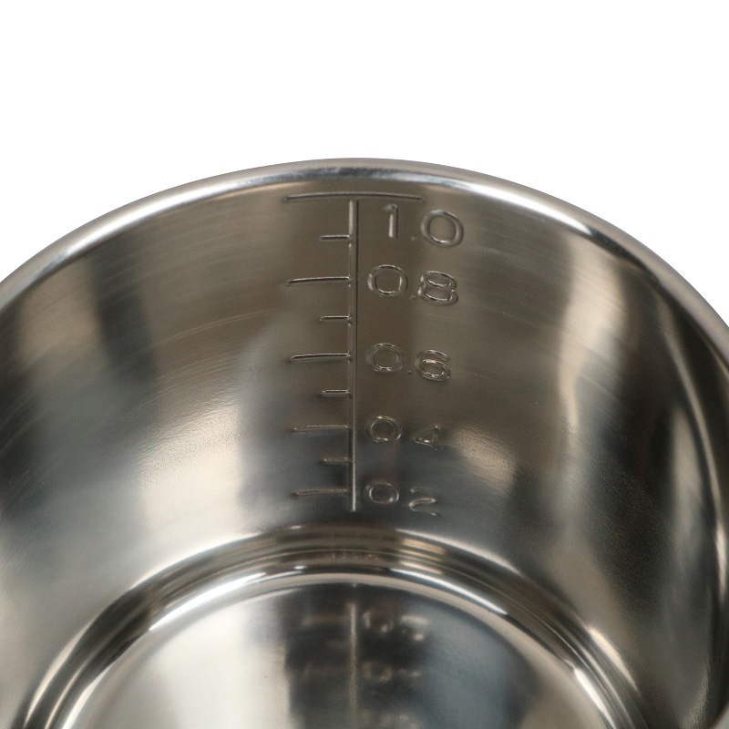 スギコ産業 18-8 計量水マス 口無 1L SA0911-SH-635-ヤク1L 1個（ご注文単位1個）【直送品】