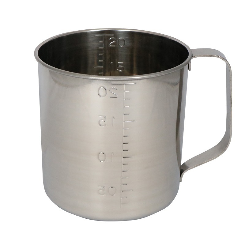 スギコ産業 18-8 計量水マス 口無 2L SA0913-SH-637-ヤク2L 1個（ご注文単位1個）【直送品】