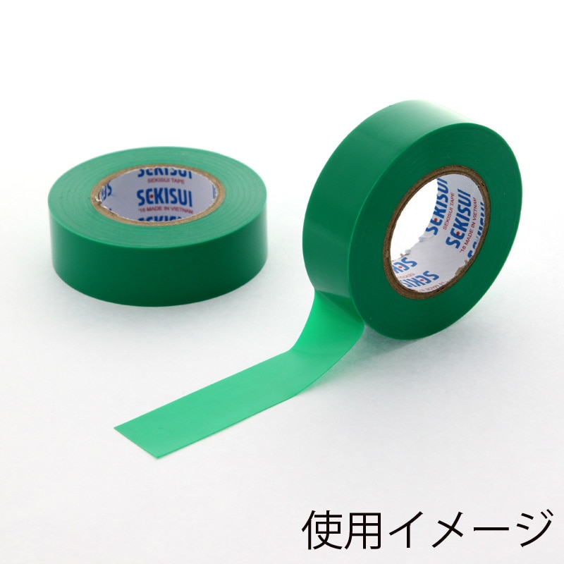 ビニールテープ エスロン 19×10 No.360 緑 1巻