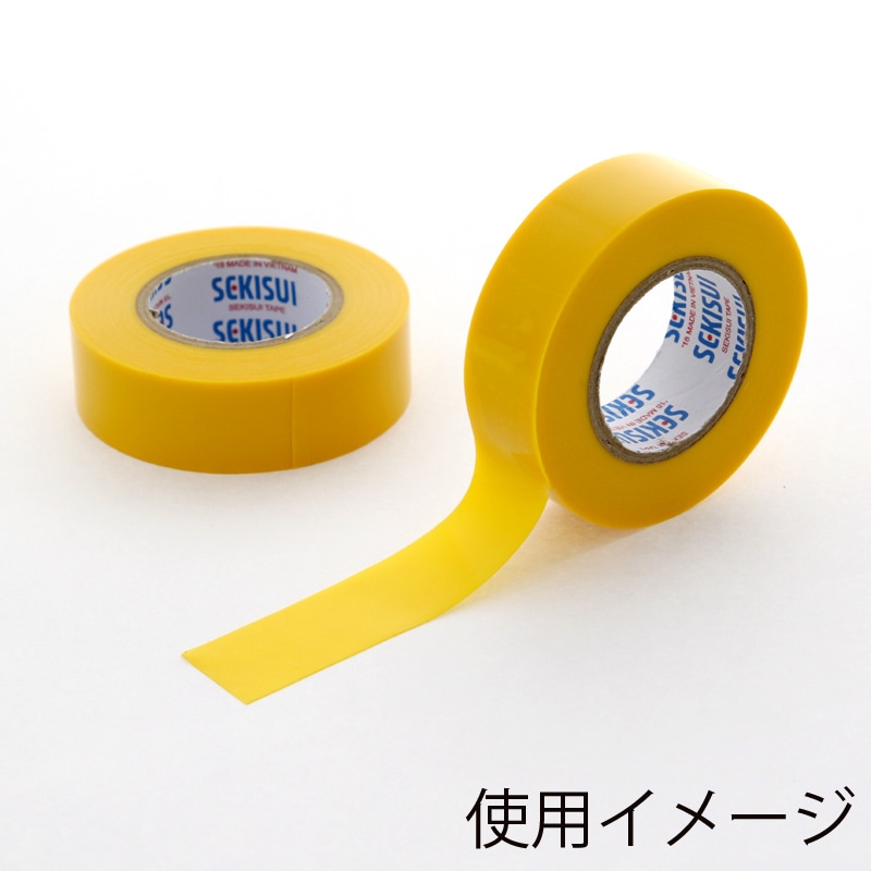 ビニールテープ エスロン 19×10 No.360 黄 1巻